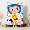 1pc Blanket - Coraline Print Design, Lightweight Blanket for Sofa, Bed- Soft &Warm, Gift for All Seasons