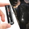 LED Mini Flashlight With Multifunctional Pen Holder Portable USB Charging Outdoor Emergency Small Flashlight