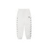 MLB New York Yankees Side Logo Printed Cuffed Loose Knit Sweatpants Unisex Pants White 3AWPS0121-50WHS