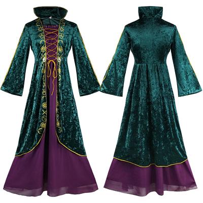 Halloween Sanderson Cosplay Anime Spiele Neuartige Kostüme Mittelalterliche Gothic Lange Kleider Hexenrobe Kabarett-Outfit