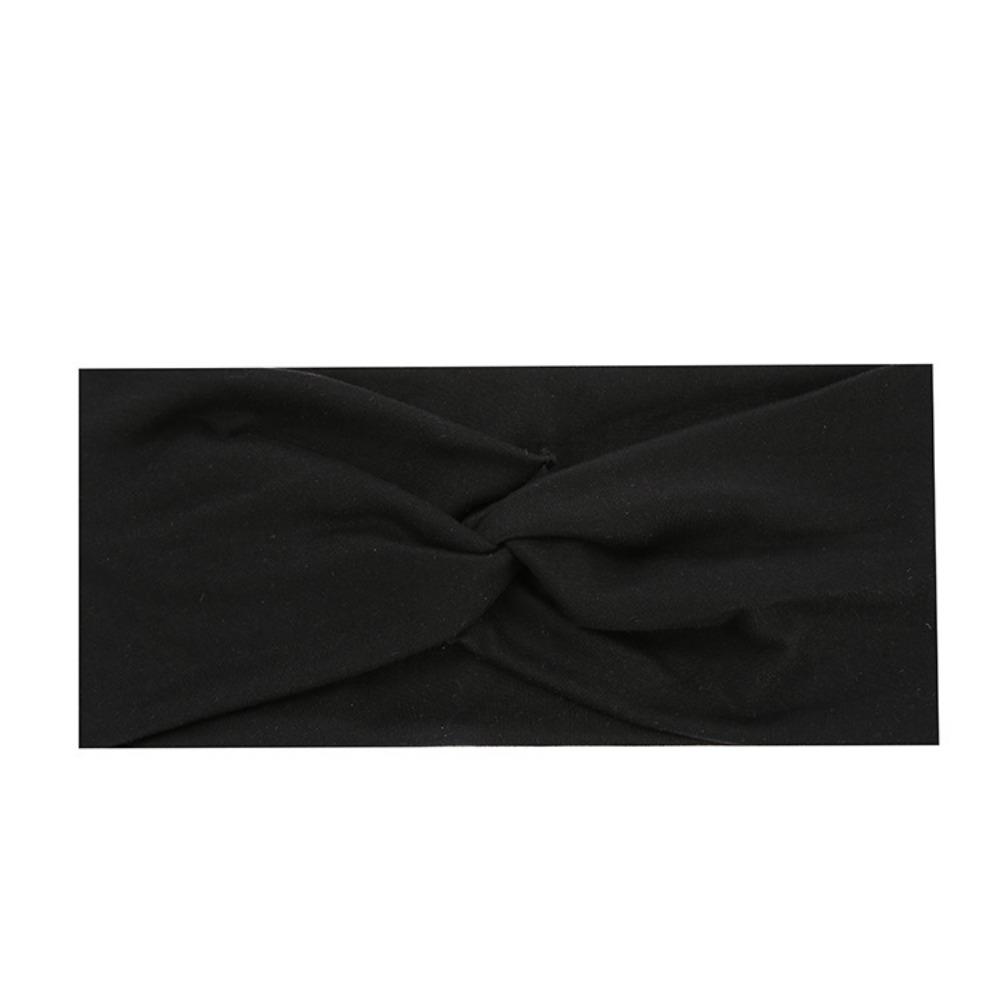 

Bohemian Elastic Hair Bands for Women, Wide Edge Breathable Sweat Absorbent Headbands чёрный