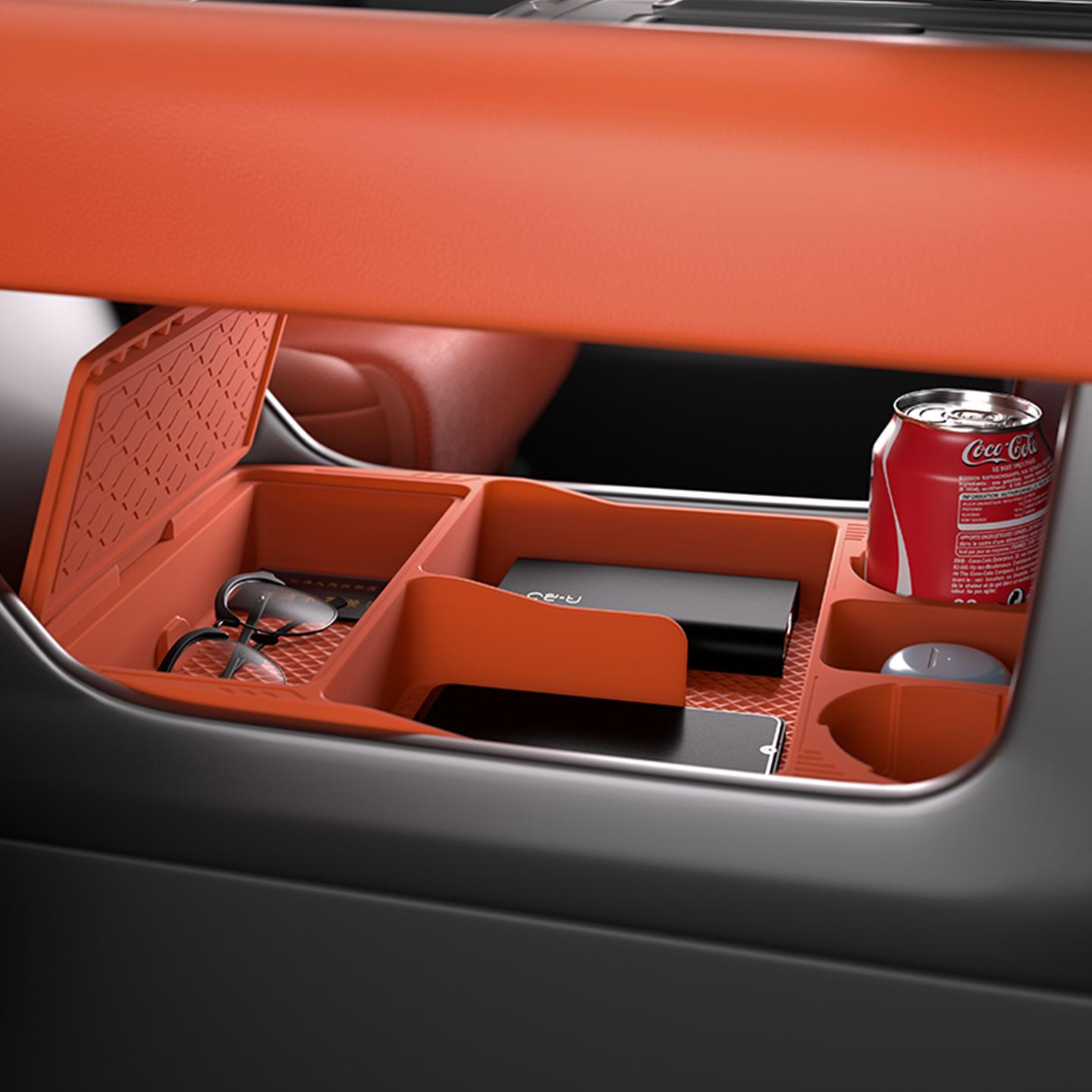 Compatible Silicone Storage Box for Li Auto L6 L7 Center Console - Interior Accessories & Decoration.