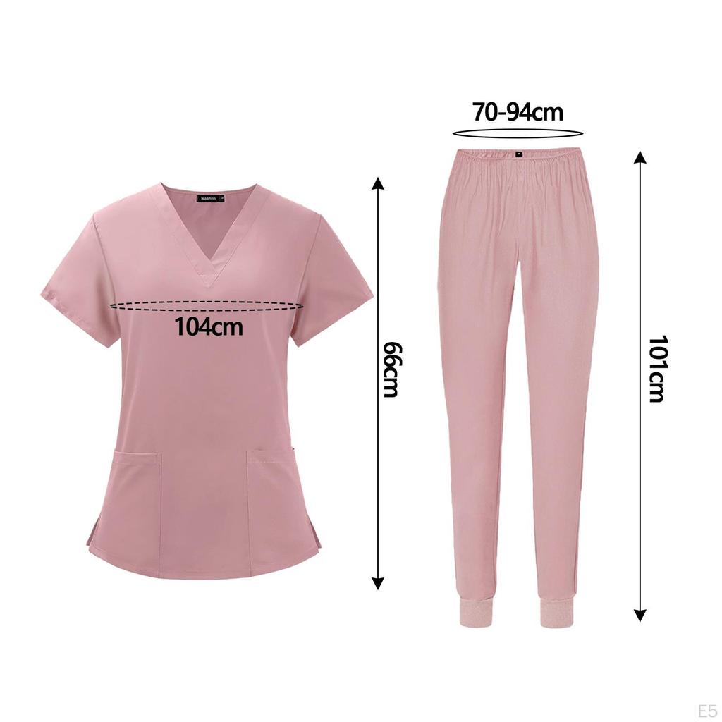 Wygodne damskie zestawy szorujące do mundurów roboczych pielęgniarek