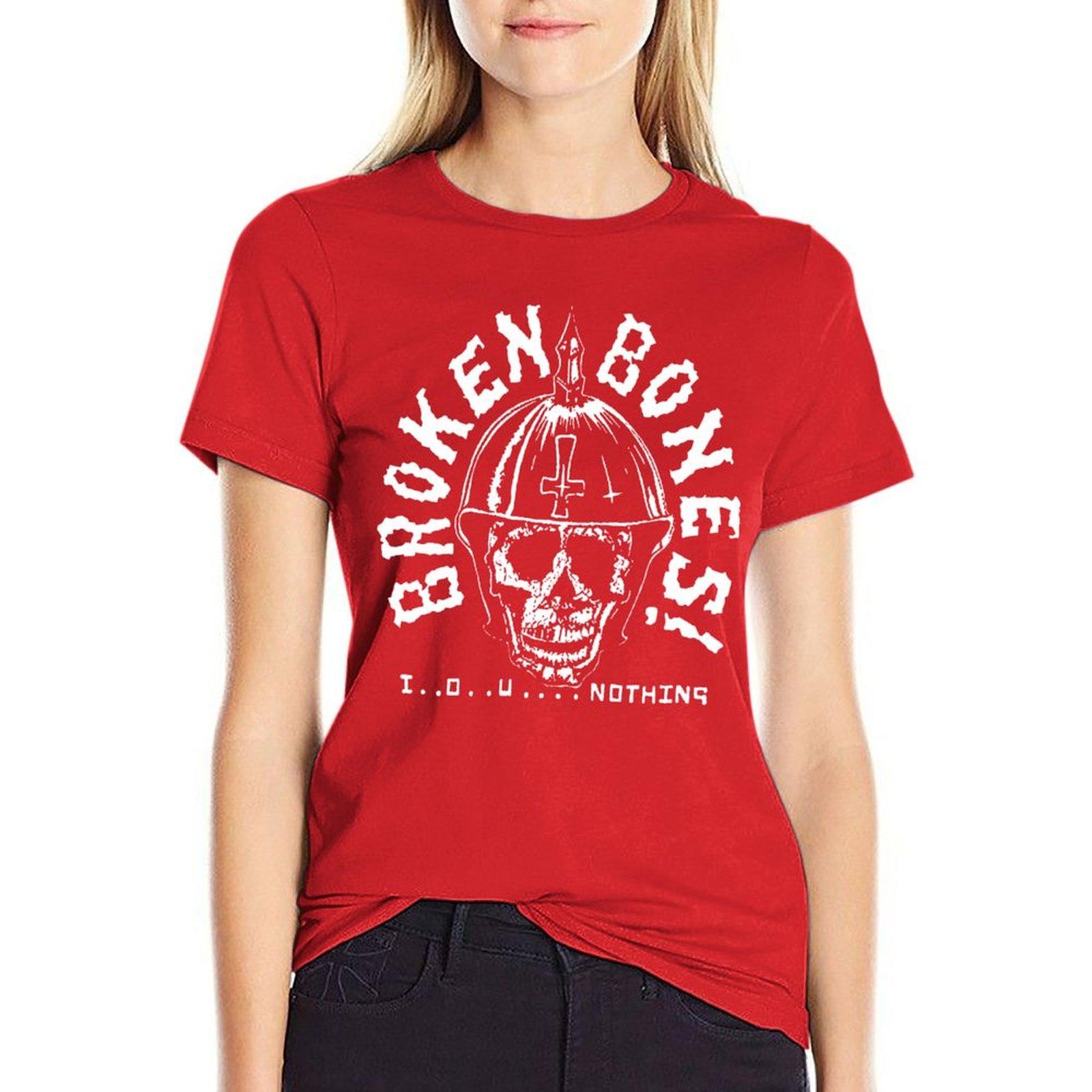 Broken Bones Tshirt Summer Top Animal Print Shirt For Girls Unisexs Clothing S