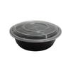 Jinmei 2000ml Black High-Lid Disposable Food Container