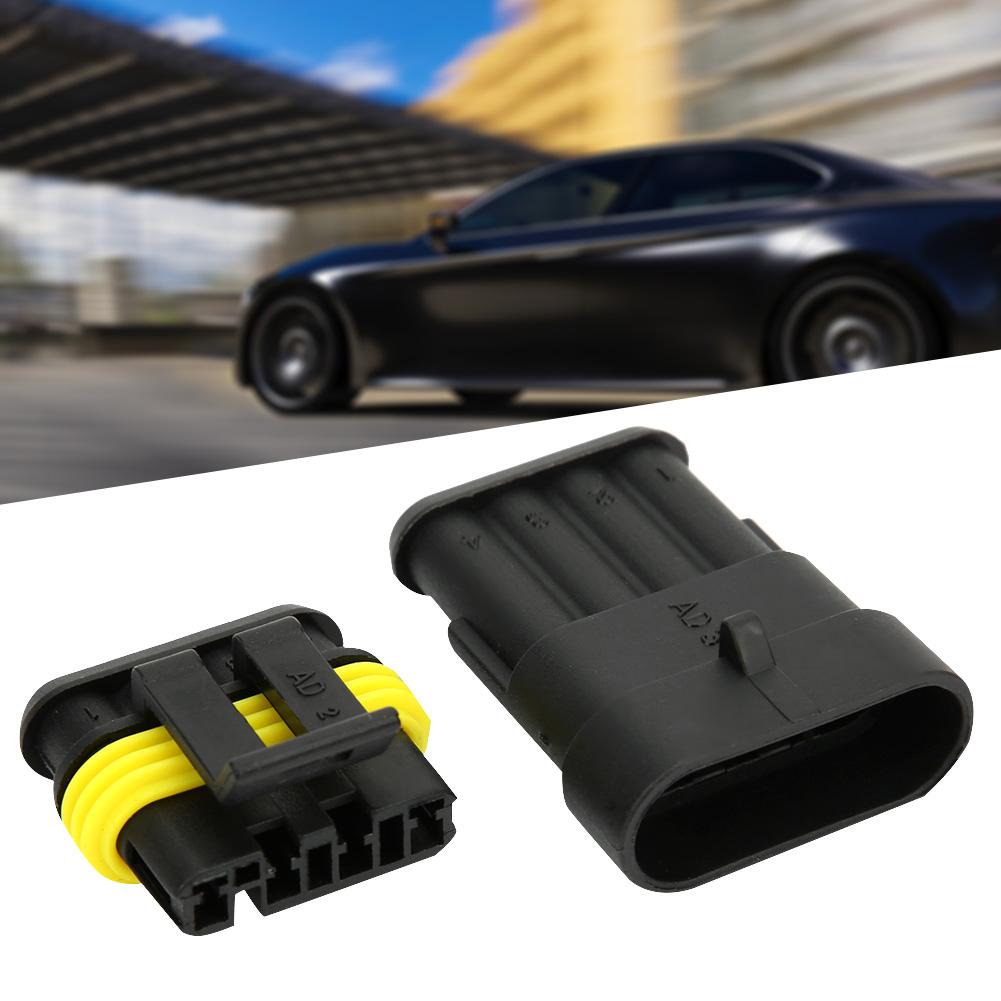 5 Sets 4P 5P 6P AMP 1.5 Male and Female Plug Automotive Car Waterproof Connector4P