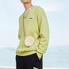 Li Ning Training Series Logo Print Warm Fleece Loose Pullover Sweatshirt Unisex Sweatshirt Green AWDRF44-6