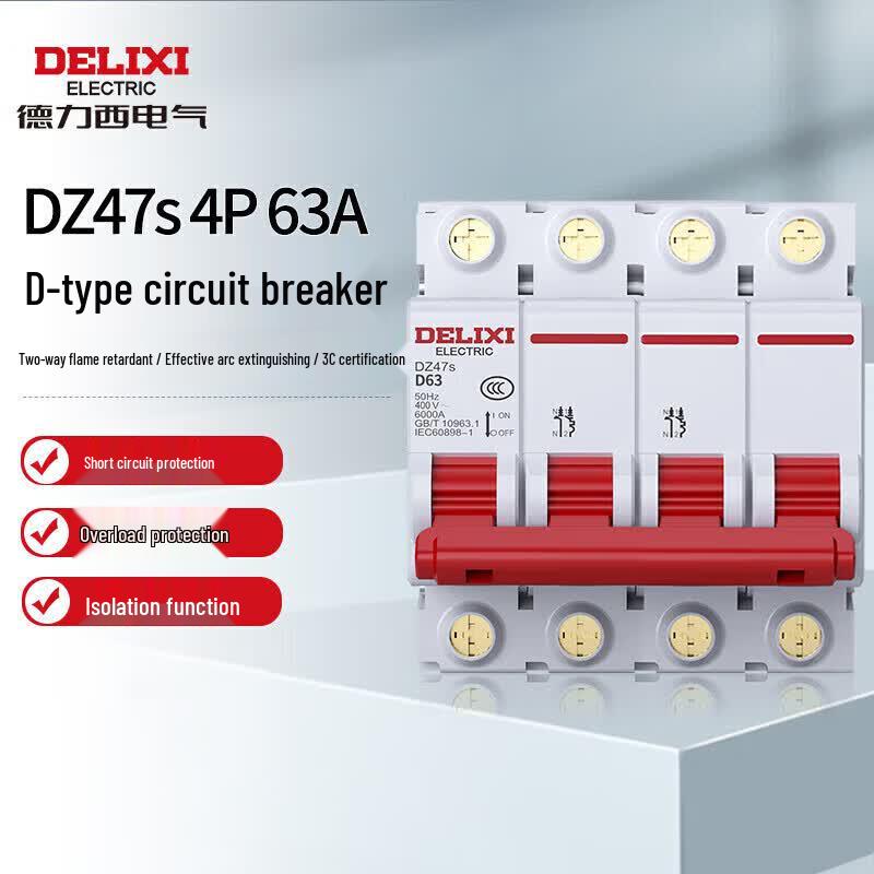 DELIXI ELECTRIC DZ47s D-Type Miniature Circuit Breaker