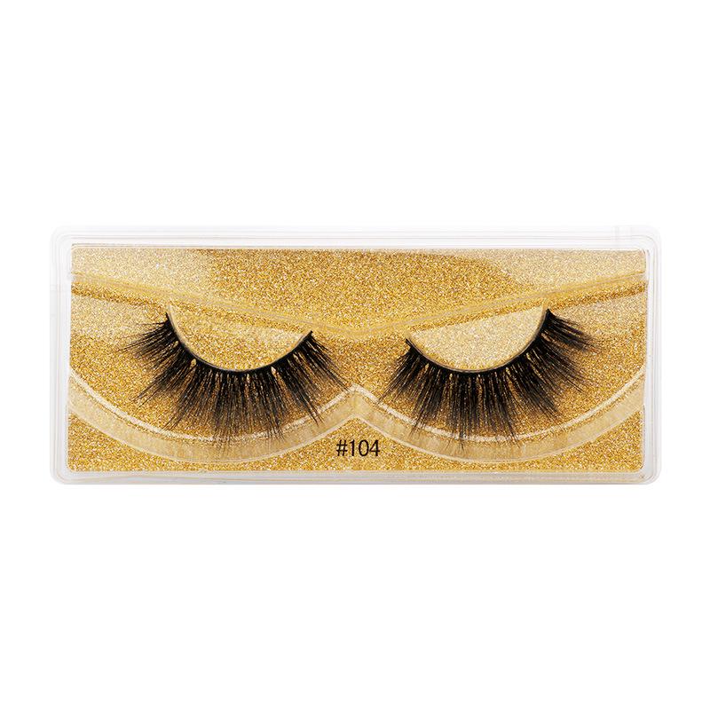 3D Imitation Mink False Eyelashes - Natural, Thick, and Three-Dimensional Style