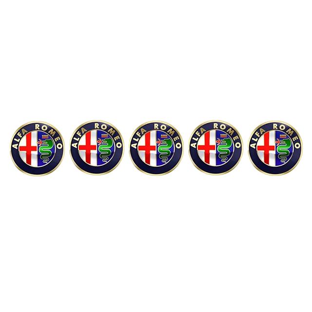 

5/10Pcs For Alfa Romeo 147 MiTo Giulia 156 159 Stelvio 4C Giulietta Disco Car Remote Key Stickers Auto Emblem Decoration Decals