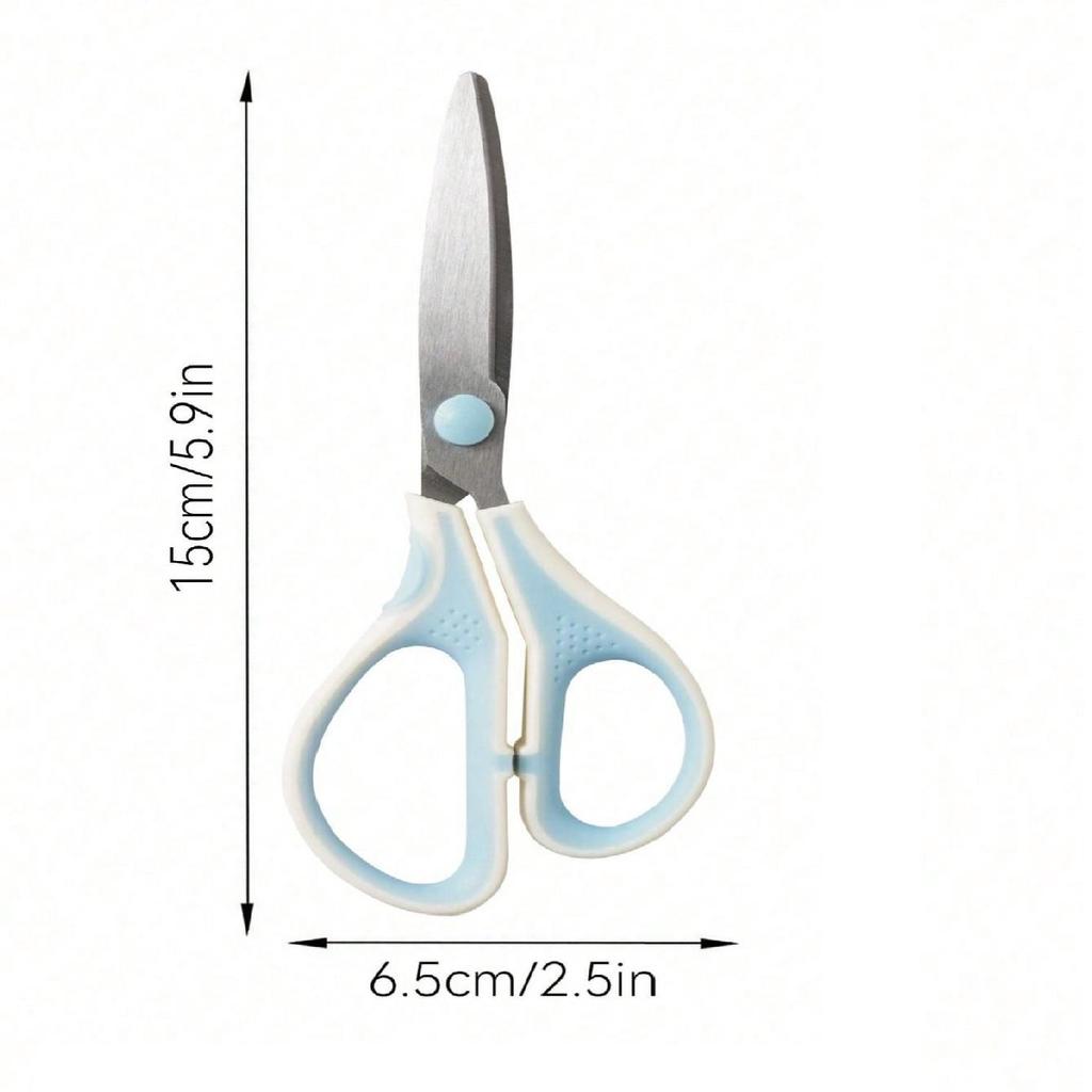 Durable Multi-functional Stainless Steel Scissors Portable for School Office Home Use - Versatile Cutting Tool Stationery