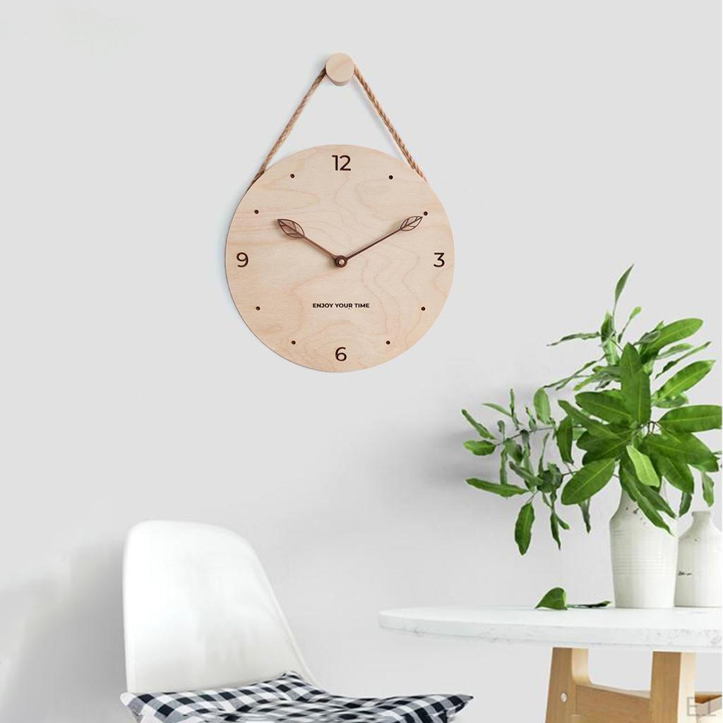Decorative Wall Non-Ticking Digital Battery Operated Round Easy to Read /Office/