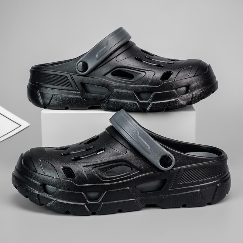 Fashion Summer Trend Mens Slippers Non-Slip Sandals Thick Soft Platform House Shoes Indoor Outdoor Shower Bathroom Slippers Casual Shoes