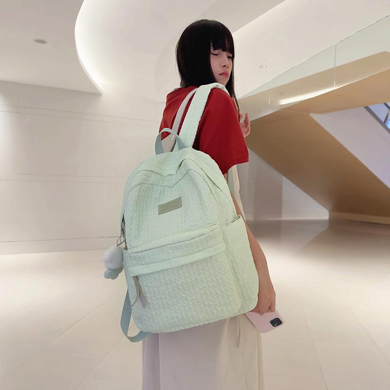 Schoolbag1011 new backpack Korean version fashion casual Mori small fresh schoolbag soft girl sweet wind versatile backpack