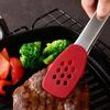 Silicone Head Non-Stick Steak Tongs Anti-Scalding Stainless Steel Tongs  For Home