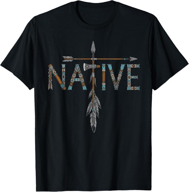 Native Indian American Day Pride Indigenous Native American T-Shirt Casual Graph XL