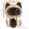 Detachable Strap Animal Plush Backpack Cartoon Stuffed Animals Bag New School Bags  Daypack