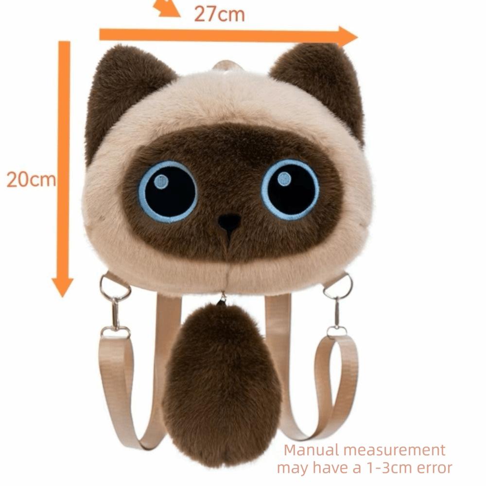 Detachable Strap Animal Plush Backpack Cartoon Stuffed Animals Bag New School Bags  Daypack