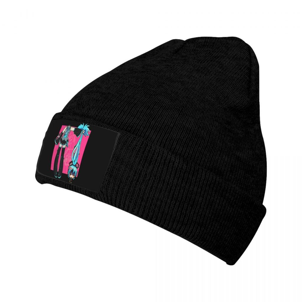 Custom Headless Beanie Cap Unisex Winter Warm Bonnet Femme Knitted Hats Cool Outdoor Ski Hatsune Miku Skullies Beanies Hats
