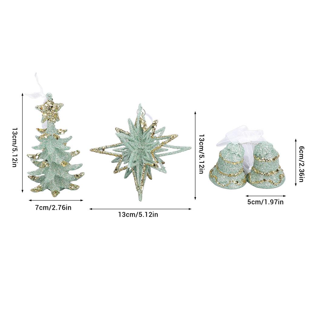 Xmas Hanging Decor Xmas Tree  Star Shape Ornaments for Stair Door Escalator Doorway Xmas Tree Hanging Ornaments