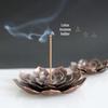 Ouyue Lotus Alloy Incense Holder: Zen Aromatherapy Wire Burner