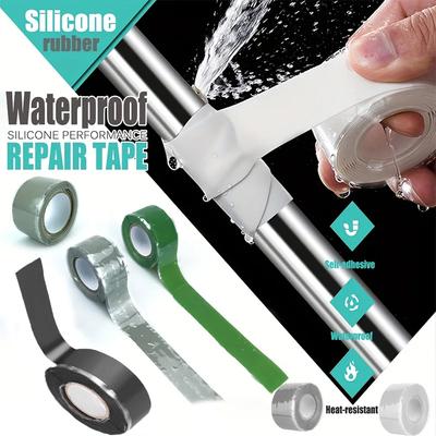Wasserdichtes Klebeband Silikonkautschuk Selbstklebend Isolierend Lecks Abdichten Band Mehrzweck Notfall Draht Schlauch Starkes Reparaturklebeband