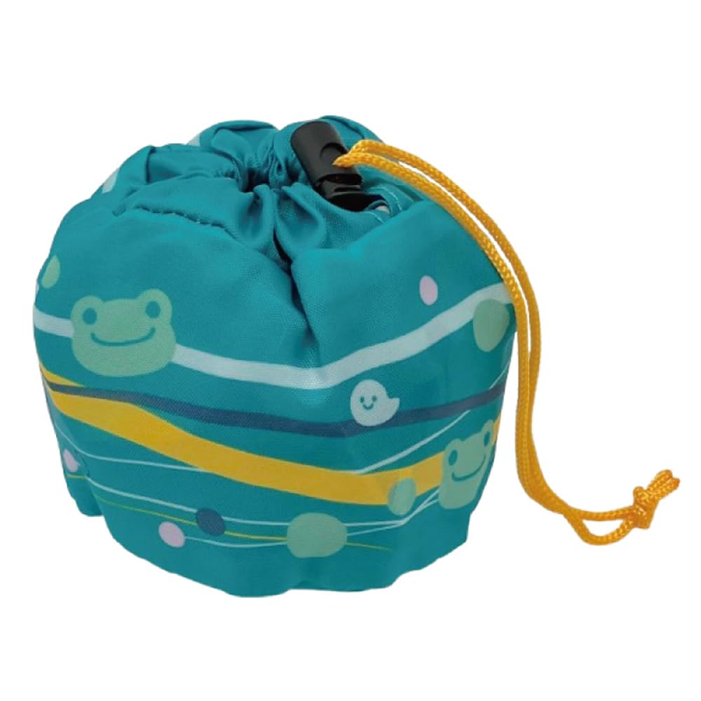 

Nakajima Corporation Pickles the Frog Smiley Festival Eco Bag Green H10 x W9 x D9cm Yo-Yo 211125-25 (when stored)
