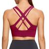 European and American Style Women Shockproof Sports Bra Plus Size Thin Push Up Cross Back Running Yoga Fitness Vest