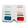 10pcs Universal Anaglyph Cardboard Paper Red Blue Cyan 3D Glasses For Movie EF