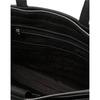 Daks Black Check Leather Document Bag Dbba6e053bk
