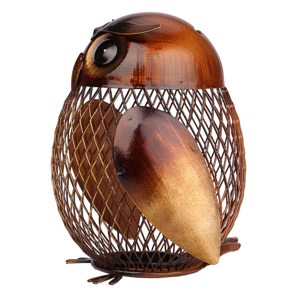 TOOARTS Owl Shaped Metal Box Home Furnishing Articles Crafting