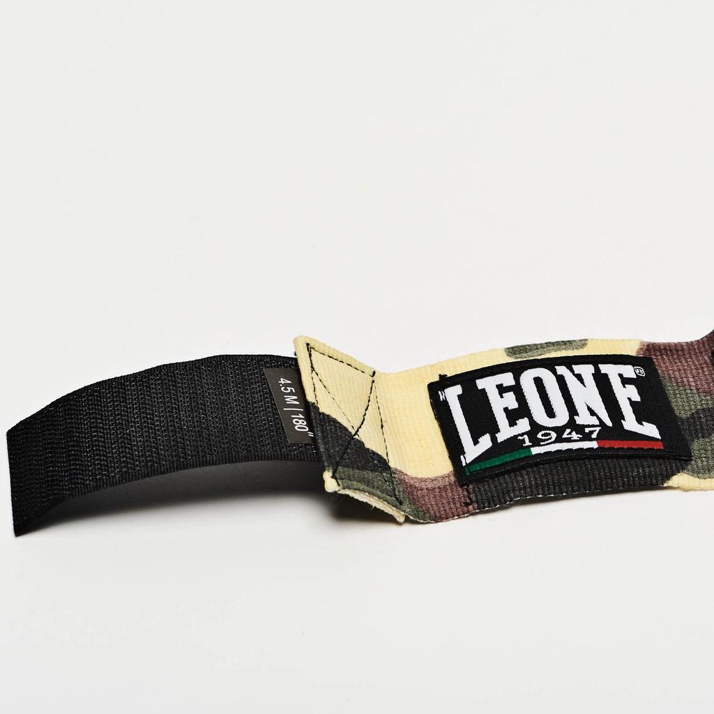 Leone 1947 Boxing Hand Camo Ideal for Advanced Authentic Product Wraps, 4.5m, Green, AB705/45CGR, Stretchable, Hook-and-Loop Closure, Sparring,