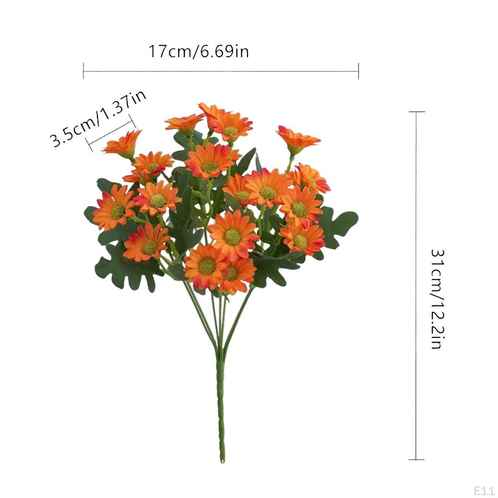 10 Bundles Flower Artificial Flowers Centerpiece Decorative Fake Plants Faux for Garden Party