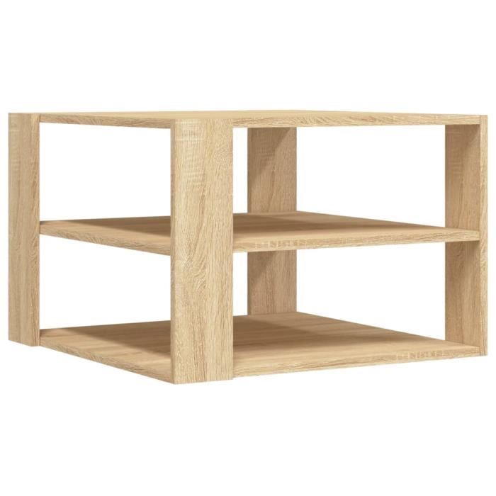 VidaXL Coffee Table Sonoma Oak 59.5x59.5x40 Cm Engineered Wood 834248