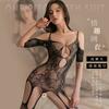 Fan Lei erotic underwear open hollow female passion transparent temptation sexy stockings one-piece mesh uniform