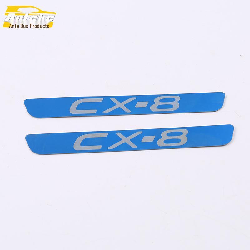 19 CX8 Rear Guard Plate Sequin & Tailgate Trunk Protection Pedal, Stainless Steel Modification Accessory