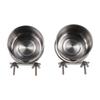 Stainless Steel Parakeet Feeder with Clamp Holder Parrot Food Bowl Bird Bowls  Dogs Cats Cage