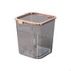 Trash Can, Large Capacity, Sturdy, Easy to Clean, Desktop, Kitchen, Office S Trans White