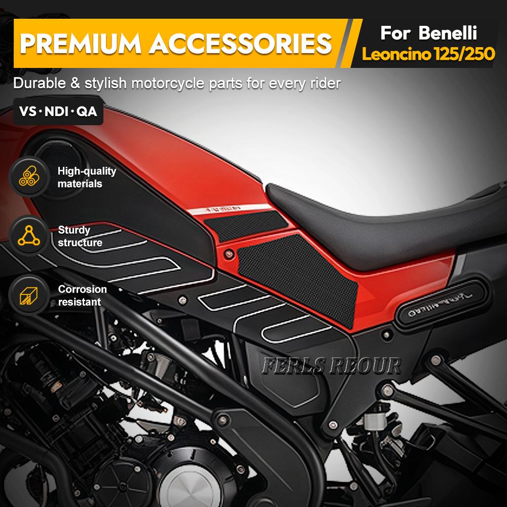 Motorcycle Fuel Tank Sticker For Benelli Leoncino 125 2022-2026 Benelli Leoncino 250 2022-2026 Silicone Protective Pad