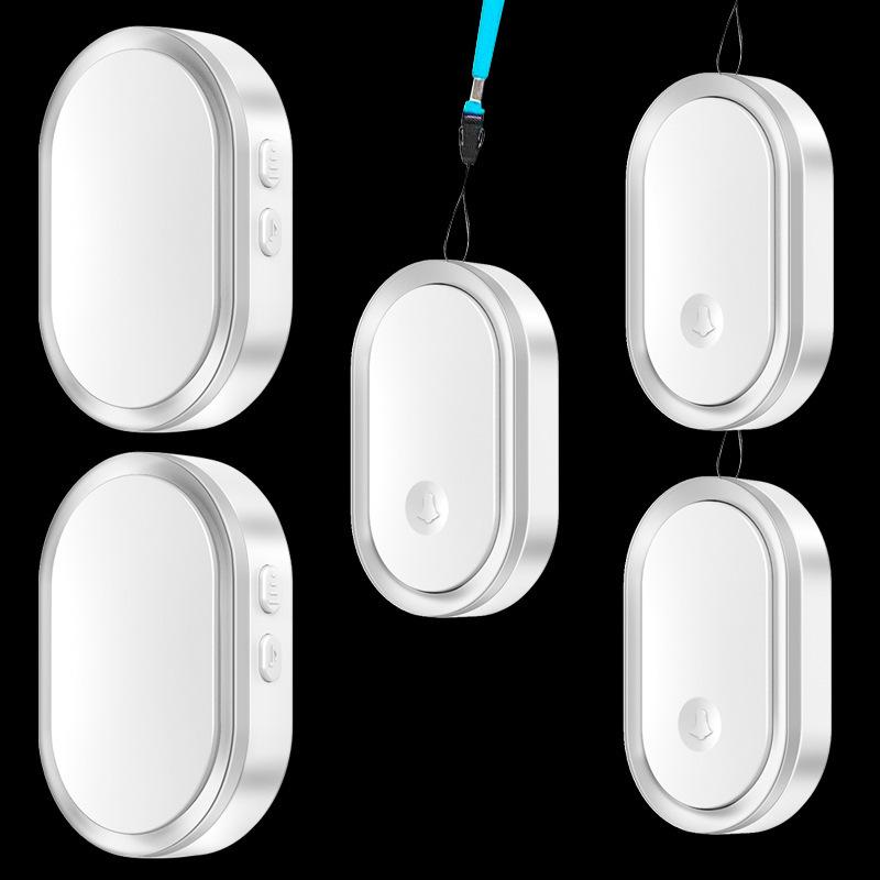 Elderly Wireless Pager: One-Button Emergency Doorbell & Remote Call Alarm