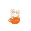 Women Brooch Cartoon Rabbit Decor Stainless Exquisite Vintage Anti-slip Wear-resistant  Clothes Pin Garment Jewelry