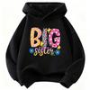 Y2k Colorful Big Sister Letter Printed Hoodie Kids Children's Sweatshirt Hoody for Boys Girls Casual Hoodies Hip Hop Clothes
