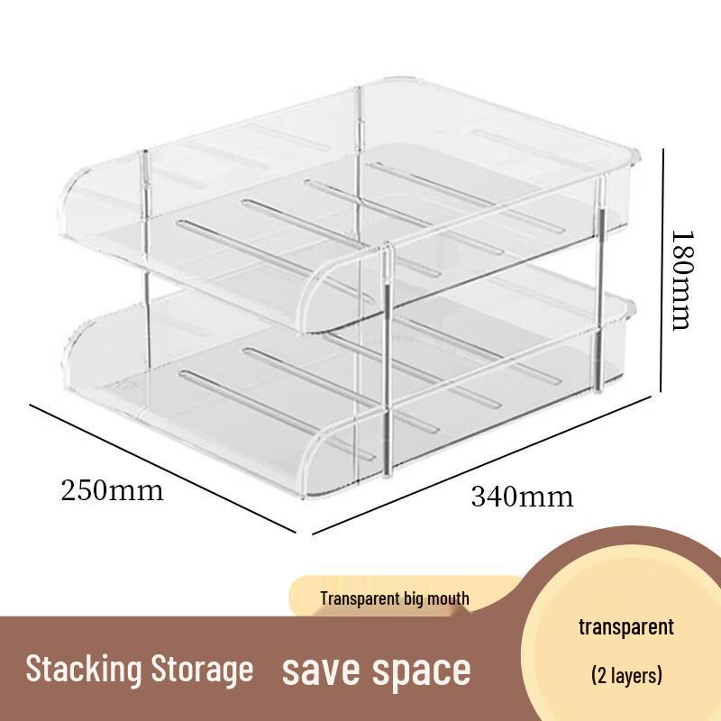 Miflame 2-Tier Desktop Book & Stationery Organizer (2-Pack)