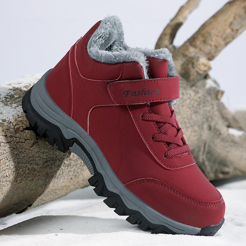 Cotton shoes warm and wear-resistant casual outdoor new snow boots short boots mountaineering shoes piled thickened waterproof