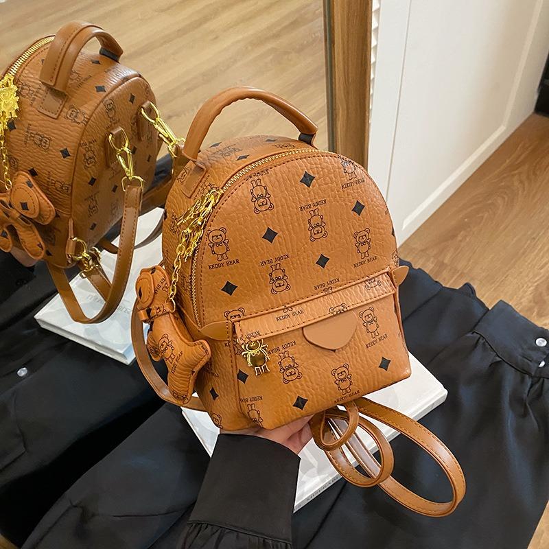 Ryggsäck damryggsäck damnyhet mode high-end skolväska högskolestudent resehandväska trend