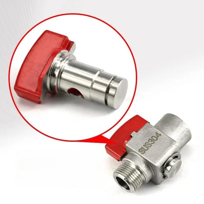 200C 300Bar 1/4" 3/8" 1/2" BSPP Gwint wewnętrzny / BSPT Gwint zewnętrzny Stal nierdzewna 304 Zawór kulowy Zamykający Zawór kulowy Wysokociśnieniowy