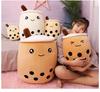 Cute Plush Boba Milk tea Filled Tea Cup Pillow Soft Bubble Tea Cup Plush Toy Kawaii Cartoon Gifts For Children Home Decor Original Cushion Cuddling