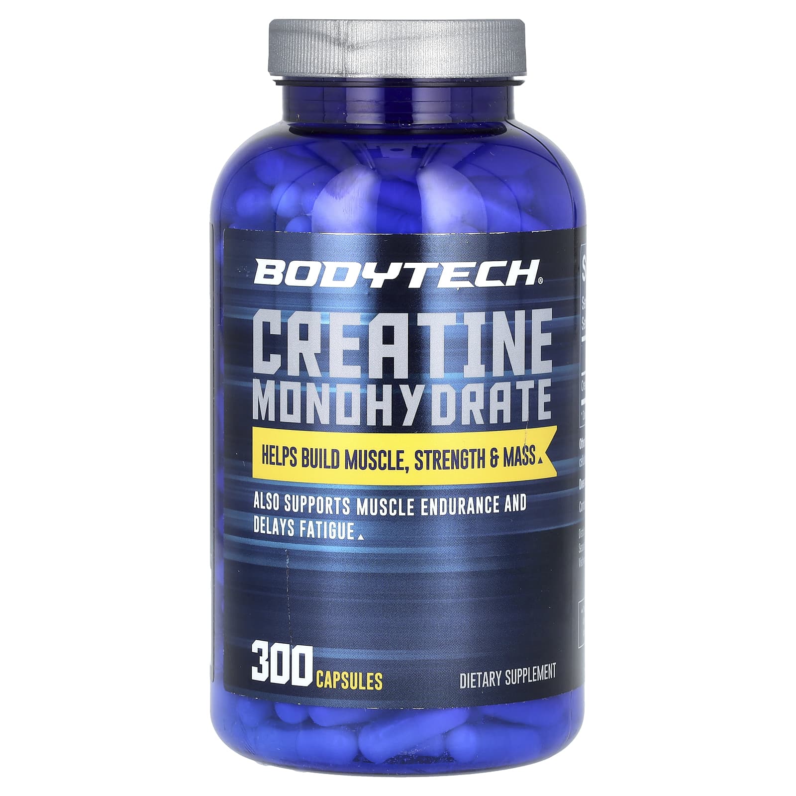 

BodyTech, Creatine Monohydrate, 750 mg, 300 Capsules