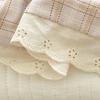 A-class Washable Cotton Summer Quilt – Floral Lace, Super Soft, Ideal for Naked Sleeping, Machine Washable, Perfect for Air Conditioning.