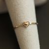 New Fashion Gold Color Heart Adjustable Ring Ladies Personalized Simple Design Holiday Party Jewelry Accessories